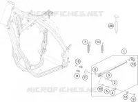 BEQUILLE LATERALE / CENTRALE pour KTM 350 EXC-F de 2014