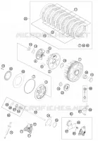 EMBRAYAGE pour KTM 350 EXC-F de 2014