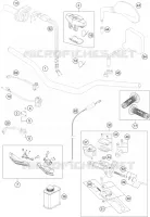 GUIDON / COMMANDES pour KTM 350 EXC-F de 2014