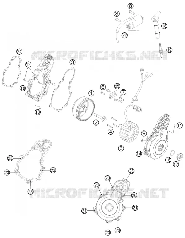 ALLUMAGE KTM MOTO 350 2012 EXC-F  350 EXC-F
