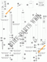 FOURCHE (PIECES) pour KTM 250 EXC FACTORY EDITION de 2015