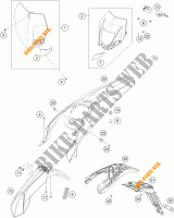 PLASTIQUES pour KTM 250 EXC FACTORY EDITION de 2015