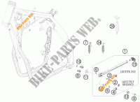 BEQUILLE LATERALE / CENTRALE pour KTM 250 EXC FACTORY EDITION de 2011