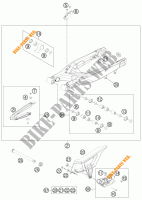 BRAS OSCILLANT  pour KTM 250 EXC FACTORY EDITION de 2011