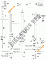 FOURCHE (PIECES) pour KTM 250 EXC FACTORY EDITION de 2011