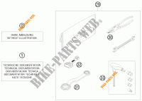 TROUSSE A OUTILS / MANUELS / OPTIONS pour KTM 250 EXC FACTORY EDITION de 2011