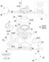 CYLINDRE / CULASSE pour KTM 250 EXC de 2013