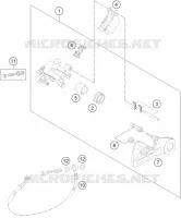 ETRIER DE FREIN AR pour KTM 250 EXC de 2013