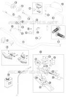 GUIDON / COMMANDES pour KTM 250 EXC de 2013