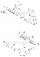 VALVE D'ECHAPPEMENT pour KTM 250 EXC de 2013