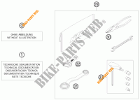 TROUSSE A OUTILS / MANUELS / OPTIONS pour KTM 250 EXC de 2009