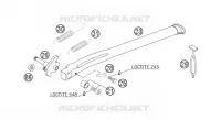 BEQUILLE LATERALE / CENTRALE pour KTM 250 EXC de 2007