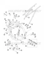 CADRE pour KTM 250 EXC de 2007