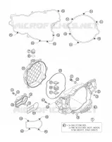 CARTER EMBRAYAGE pour KTM 250 EXC de 2007