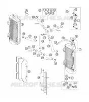 CIRCUIT DE REFROIDISSEMENT pour KTM 250 EXC de 2007