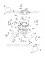 CYLINDRE / CULASSE pour KTM 250 EXC de 2007