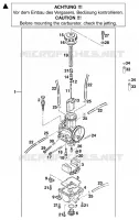 CARBURATEUR pour KTM 250 EXC 12LT de 1999