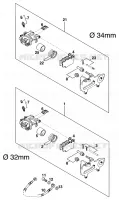 ETRIER DE FREIN AR pour KTM 250 EXC 12LT de 1999
