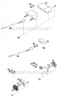 PHARE / FEU ARRIERE pour KTM 250 EXC 12LT de 1999