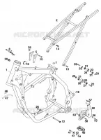 CADRE pour KTM 200 EXC JACKPINER de 1997