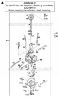 CARBURATEUR pour KTM 200 EXC GS 8KW de 2000