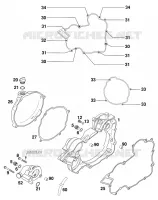 CARTER EMBRAYAGE pour KTM 200 EXC GS 8KW de 2000