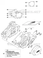 CARTER MOTEUR pour KTM 200 EXC GS 8KW de 2000
