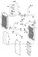 CIRCUIT DE REFROIDISSEMENT pour KTM 200 EXC GS 8KW de 2000