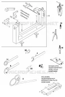 OUTILLAGE SPECIFIQUE (MOTEUR) pour KTM 200 EXC GS 8KW de 2000