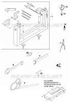 OUTILLAGE SPECIFIQUE (MOTEUR) pour KTM 200 EXC GS 8KW de 2000