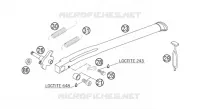 BEQUILLE LATERALE / CENTRALE pour KTM 200 EXC de 2007