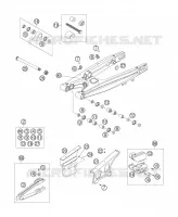 BRAS OSCILLANT  pour KTM 200 EXC de 2007