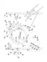 CADRE pour KTM 200 EXC de 2007