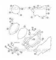 CARTER EMBRAYAGE pour KTM 200 EXC de 2007