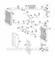 CIRCUIT DE REFROIDISSEMENT pour KTM 200 EXC de 2007