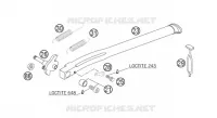 BEQUILLE LATERALE / CENTRALE pour KTM 200 EXC de 2006