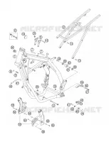 CADRE pour KTM 200 EXC de 2006