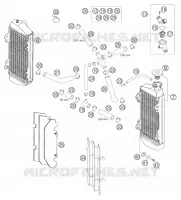 CIRCUIT DE REFROIDISSEMENT pour KTM 200 EXC de 2006