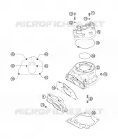 CYLINDRE / CULASSE pour KTM 200 EXC de 2006