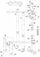 FOURCHE / T DE FOURCHE pour KTM 200 EXC de 2006