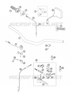 GUIDON / COMMANDES pour KTM 200 EXC de 2006