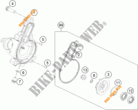 POMPE A EAU pour KTM RC 125 WHITE ABS de 2016
