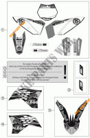 AUTOCOLLANTS pour KTM 250 SX-F FACTORY REPLICA MUSQUIN EDITION de 2010