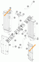 CIRCUIT DE REFROIDISSEMENT pour KTM 250 SX-F FACTORY REPLICA MUSQUIN EDITION de 2010