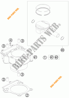 CYLINDRE pour KTM 250 SX-F FACTORY REPLICA MUSQUIN EDITION de 2010