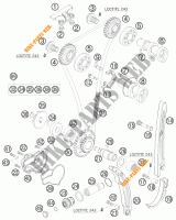 DISTRIBUTION pour KTM 250 SX-F FACTORY REPLICA MUSQUIN EDITION de 2010