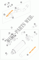 ECHAPPEMENT pour KTM 250 SX-F FACTORY REPLICA MUSQUIN EDITION de 2010