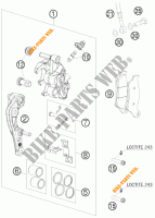 ETRIER DE FREIN AVANT pour KTM 250 SX-F FACTORY REPLICA MUSQUIN EDITION de 2010