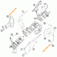 FILTRE A AIR pour KTM 250 SX-F FACTORY REPLICA MUSQUIN EDITION de 2010