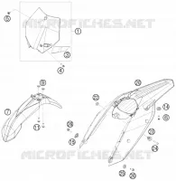 PLASTIQUES pour KTM 250 SX-F FACTORY REPLICA MUSQUIN EDITION de 2010
